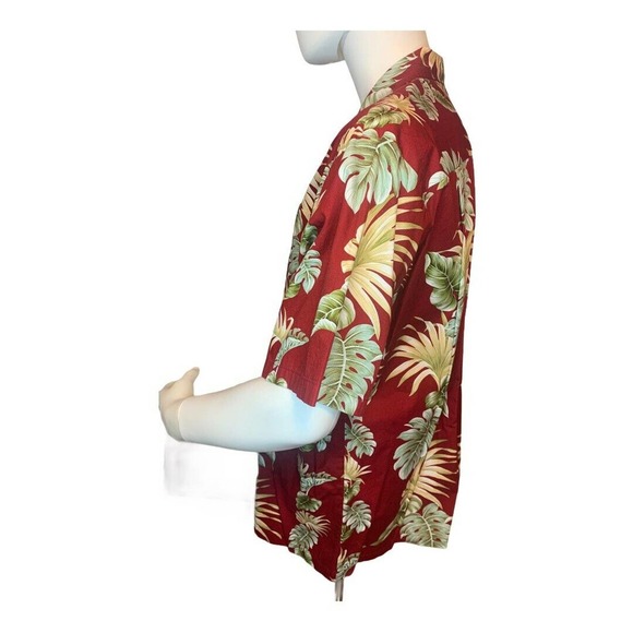 Kys Hawaiian XL Button Up Shirt ~Palms - Picture 2 of 4